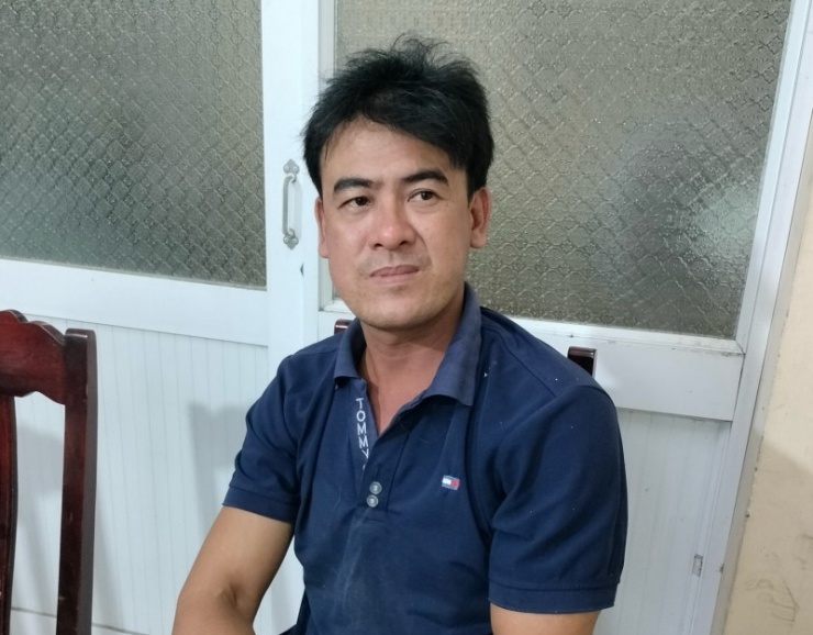 Vũ Văn Oai sau khi bị bắt giữ. Ảnh: V.S