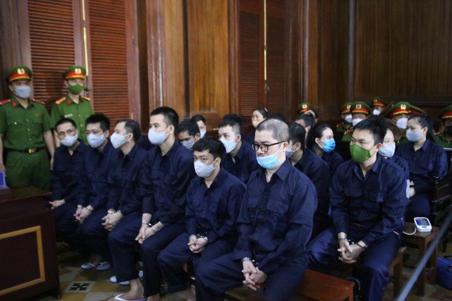 Các bị cáo trong vụ án.