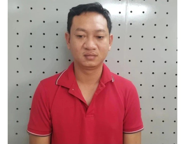 Nguyễn Thành Sáng tại cơ quan công an. Ảnh: QH