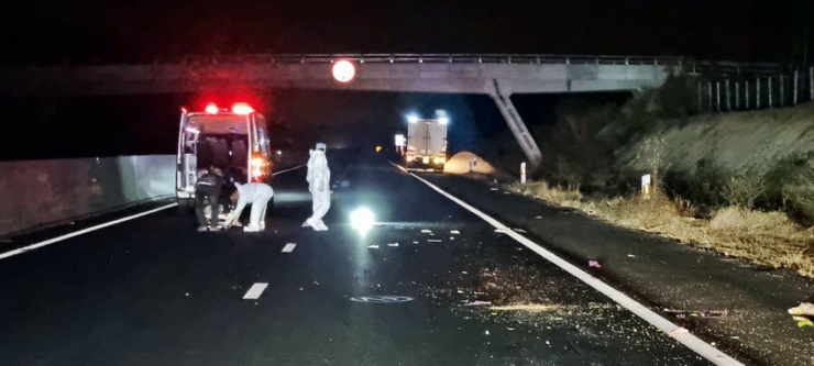 Hiện trường vụ tai nạn.